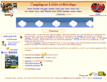 Tablet Screenshot of campingcar-bricoloisirs.net